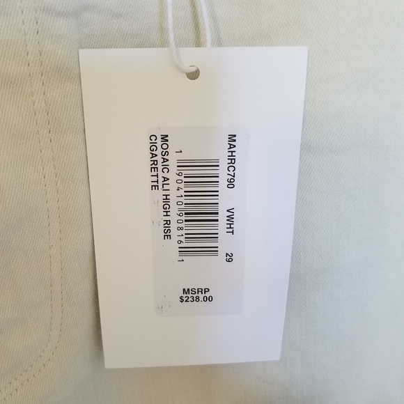 NEW Frame Ivory Ali High Rise Cigarette Jeans Mosaic - Picture 4 of 5